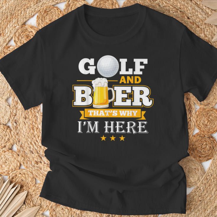 Golf Und Bier T-Shirt Geschenke für alte Männer