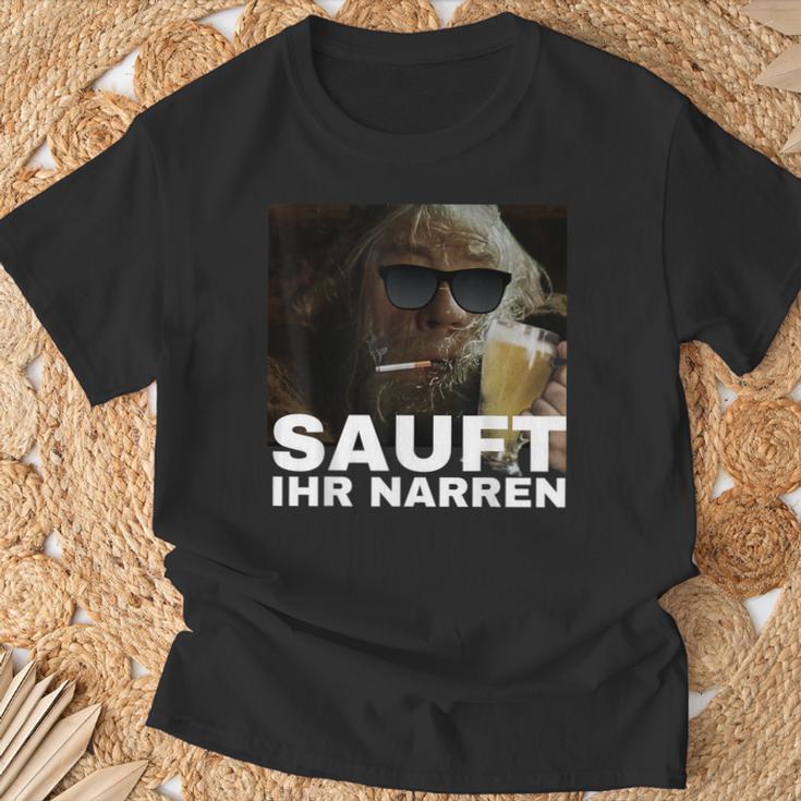 Gönndalf Der Blaue Saufen Ihr Jester Black T-Shirt Geschenke für alte Männer