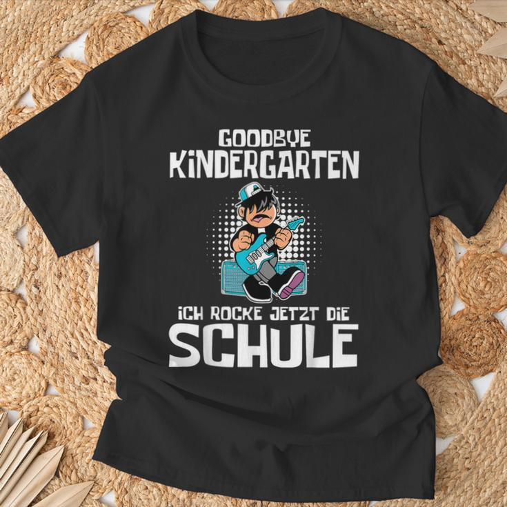 Goodbye Kindergarten Ich Rocke Jetzt Die Schule Schulkind T-Shirt Geschenke für alte Männer