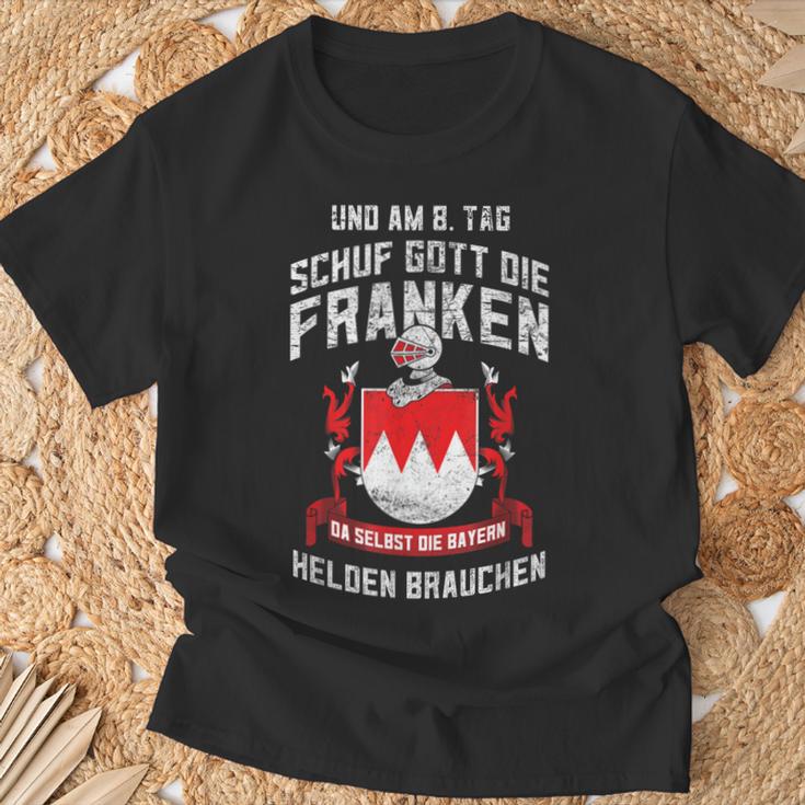 Gott Schuf Die Franken Franconian Heroes T-Shirt Geschenke für alte Männer