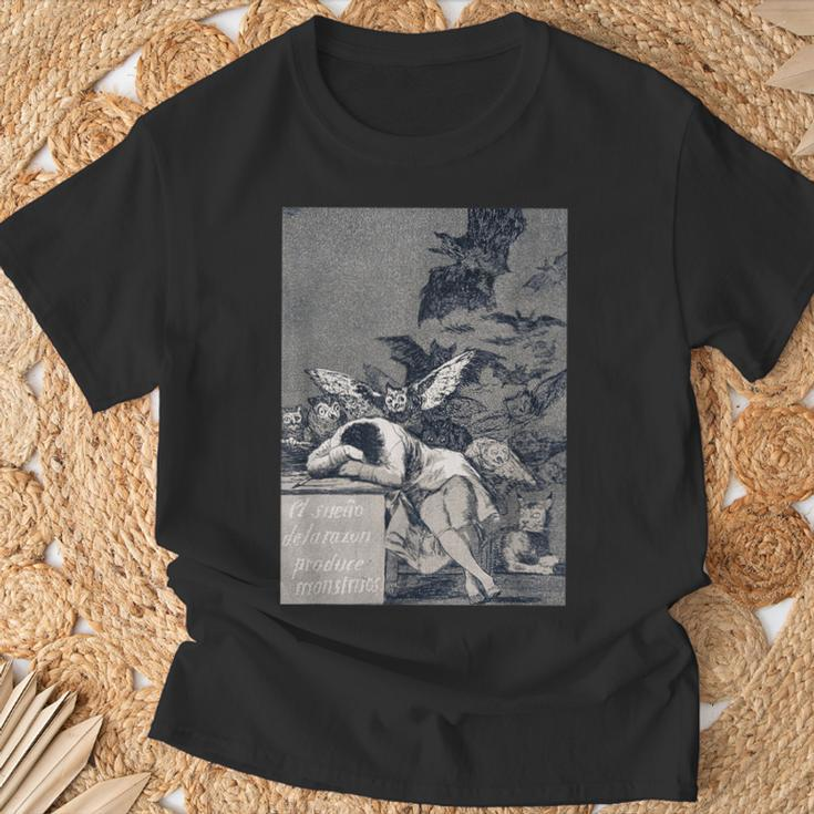 Goya 2 Der Schlaf Der Vernunft Bringt Monster Hervorvorvorvor T-Shirt Geschenke für alte Männer