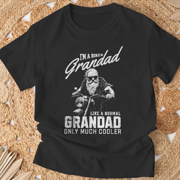 Grandad Motorbike MotorbikeBiker Grandad T-Shirt Gifts for Old Men