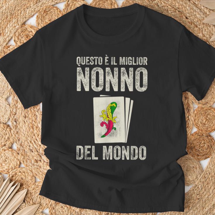 Grandpa Bester Nonno Der Welt Italian T-Shirt Geschenke für alte Männer