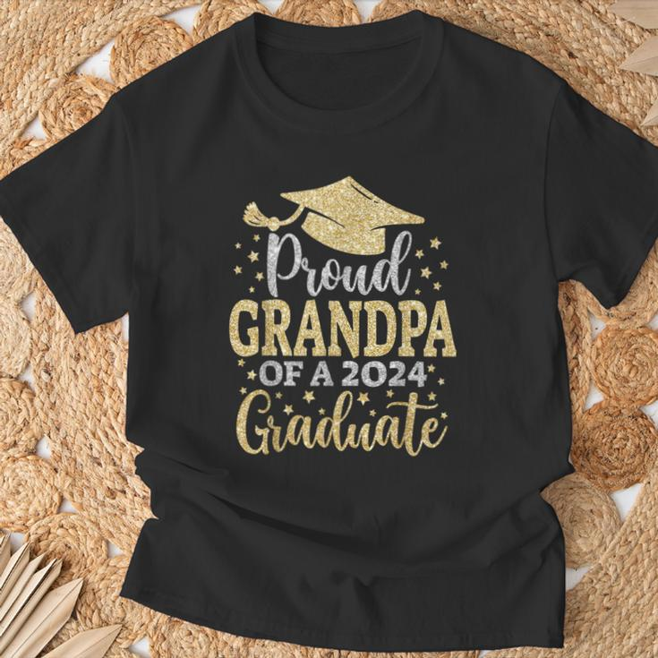 Grandpa Senior 2024 Proud Dad Of A Class Of 2024 Graduate T-Shirt Gifts for Old Men