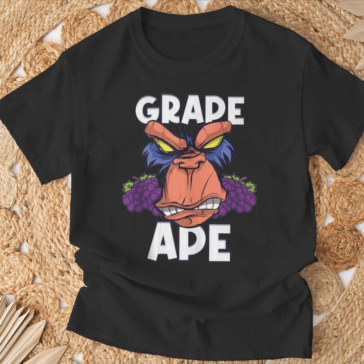 Grape Apes Grapes T-Shirt Gifts for Old Men
