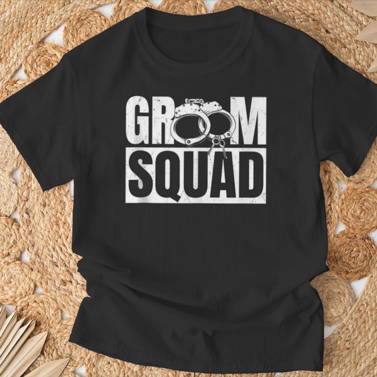 Groom Squad Groomsmen Wedding Bachelor Party T-Shirt Gifts for Old Men