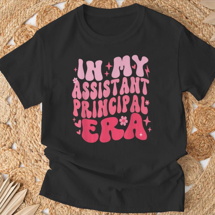 Groovy In My Assistant Principal Era Job Title School Worker T-Shirt Gifts for Old Men