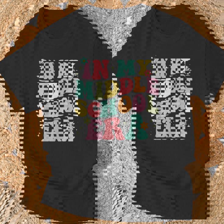 Groovy In My Middle School Era Back To School Teacher T-Shirt Gifts for Old Men