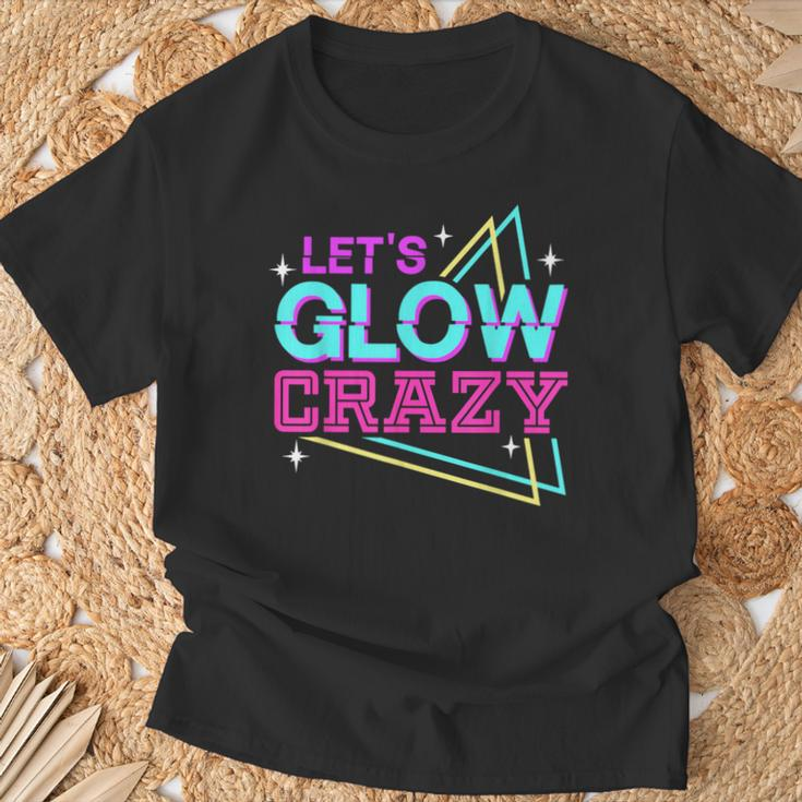 Group Team Lets A Glow Crazy Retro Colorful Quote T-Shirt Gifts for Old Men