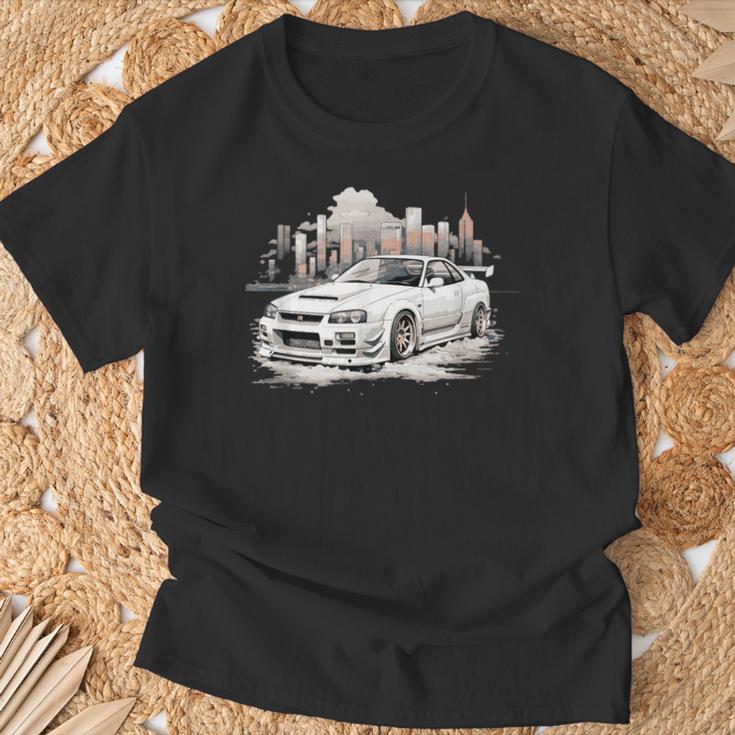 Gt R 34 Jdm Skyline T-Shirt Geschenke für alte Männer