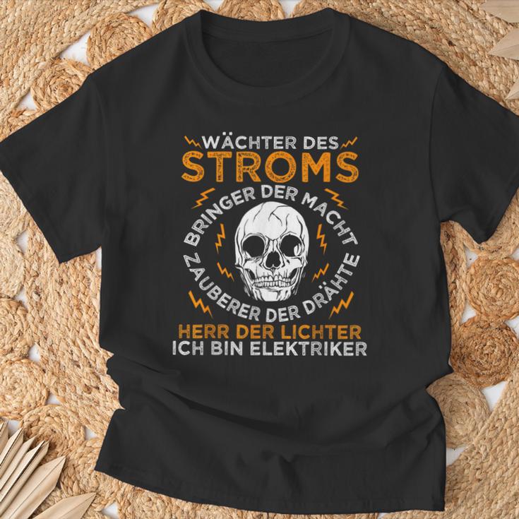 Guardian Des Stroms Bringer Der Macht Electrician T-Shirt Geschenke für alte Männer