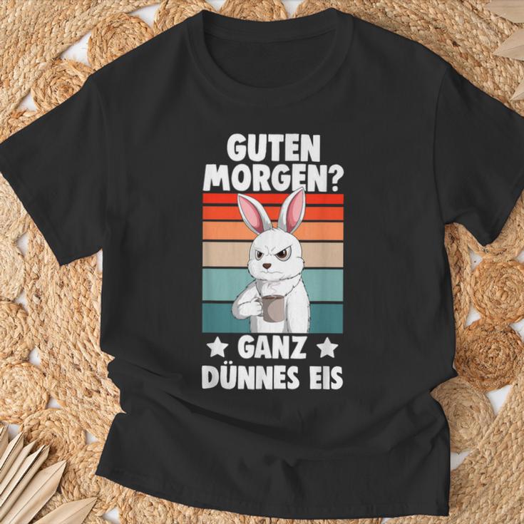 Guten Morgen Ganz Thin Ice Cream Rabbit S T-Shirt Geschenke für alte Männer