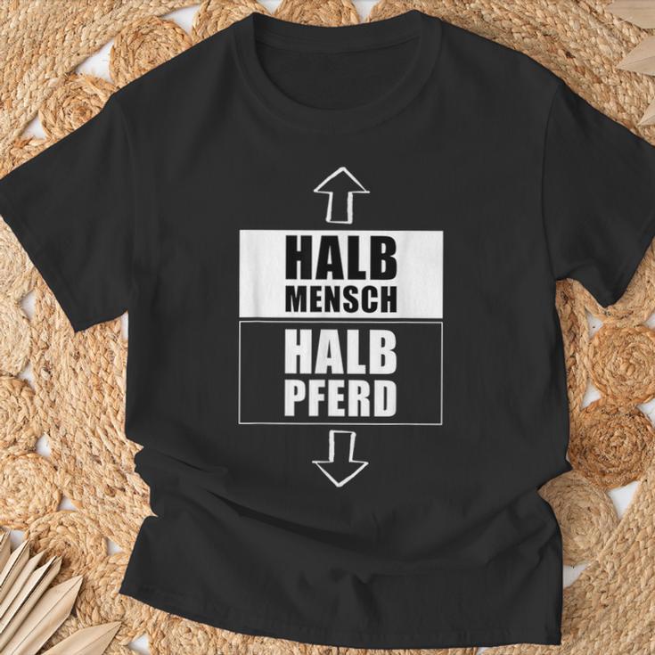 Halb Mensch Halb Pferd Pferdemensch Humor Zentaur T-Shirt Geschenke für alte Männer