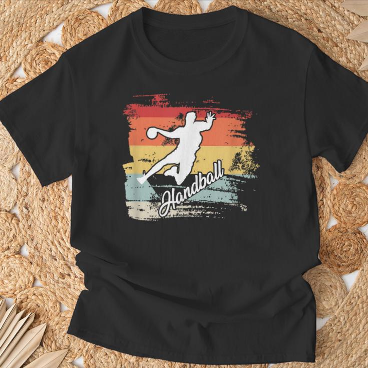 Handballer Vintage Retro Handball T-Shirt Geschenke für alte Männer