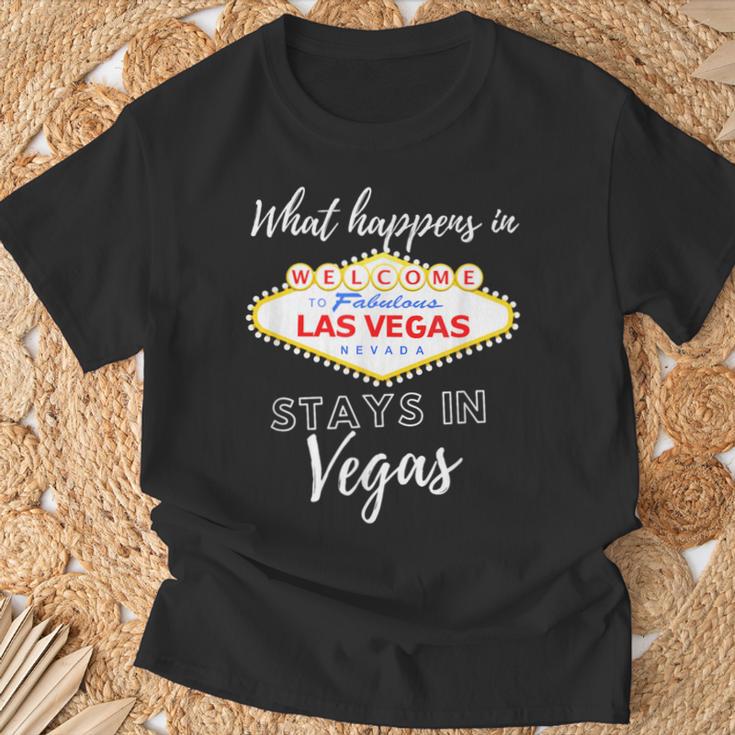 What Happens In Vegas Sin City Las Vegas T-Shirt Geschenke für alte Männer