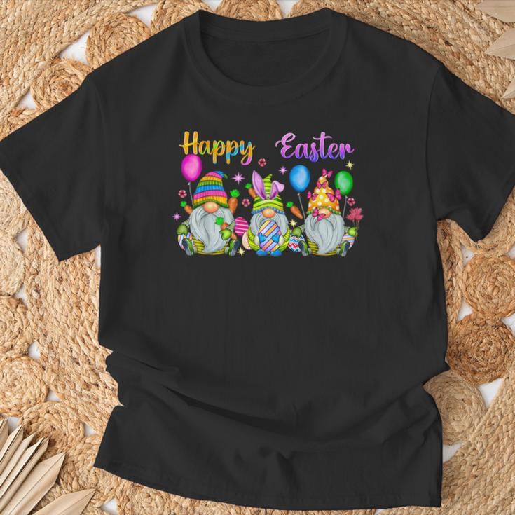 Happy Easter Day Bunny Gnome Rabbit Easter Egg Hunting Women T-Shirt Gifts for Old Men