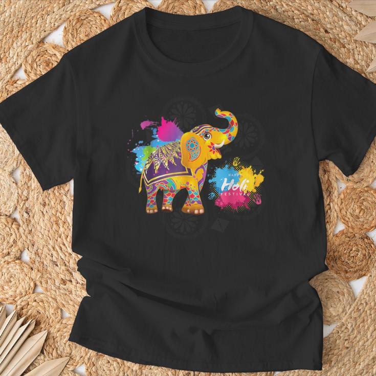 Happy Holi Festival Of Colors Indian Hindu Spring T-Shirt Gifts for Old Men