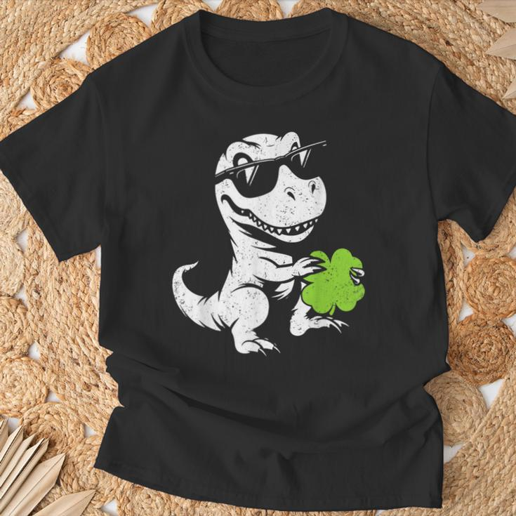 Happy St Pat-Rex Day St Patty's Day Dinosaur Monster Truck T-Shirt Gifts for Old Men