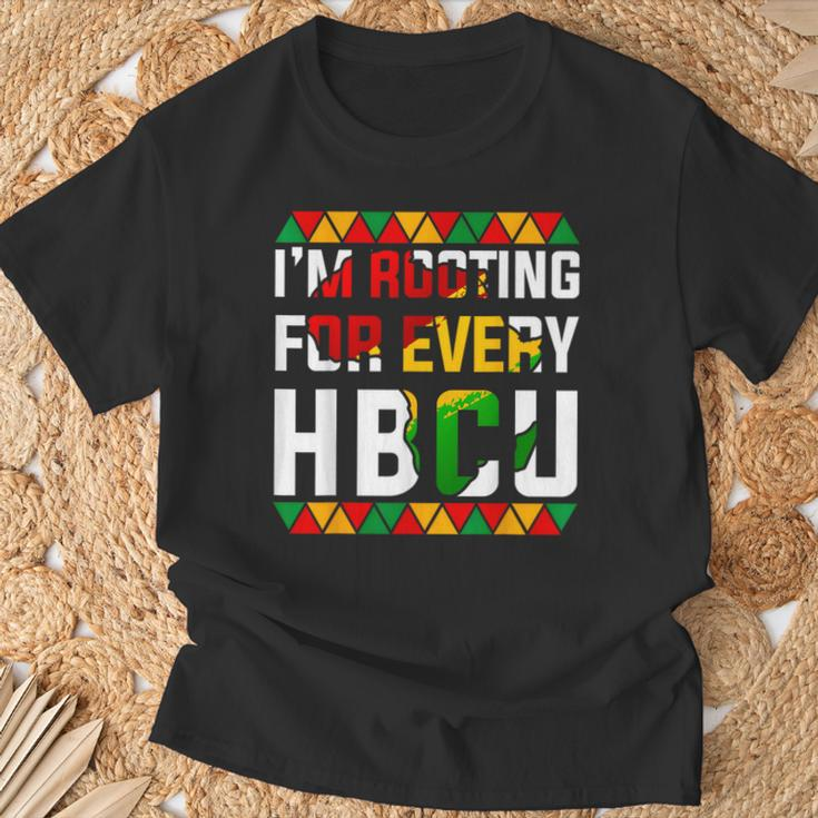 Hbcu Black History Month I'm Rooting For Every Hbcu Women T-Shirt Gifts for Old Men