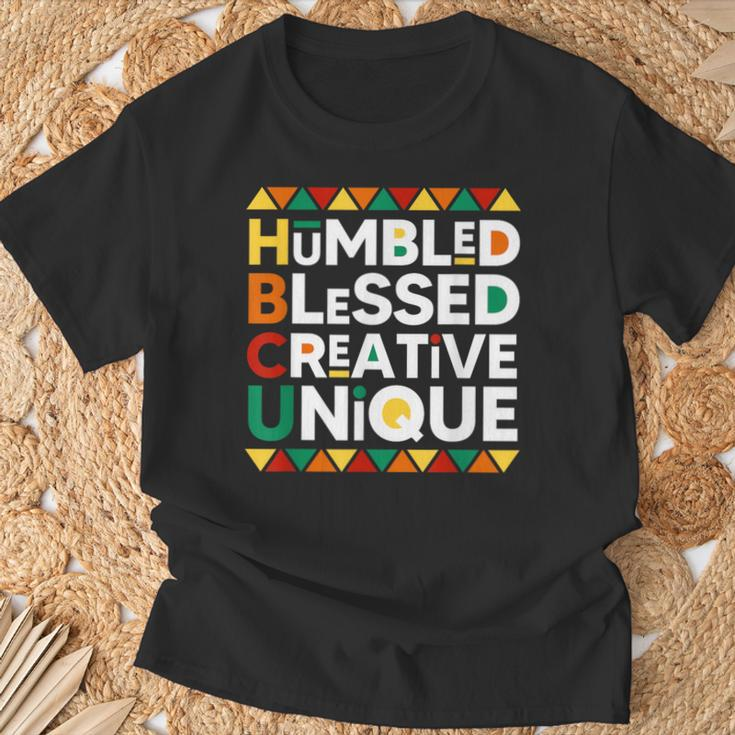Hbcu Humbled Blessed Creative Unique Historical Black T-Shirt Gifts for Old Men