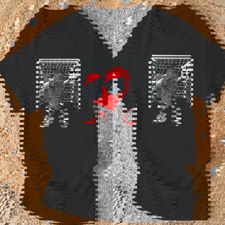 Heart Dab Valentines Day Soccer Player Lover For Boys T-Shirt Gifts for Old Men