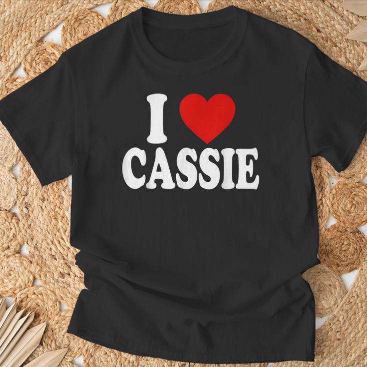 I Heart Love Cassie T-Shirt Gifts for Old Men