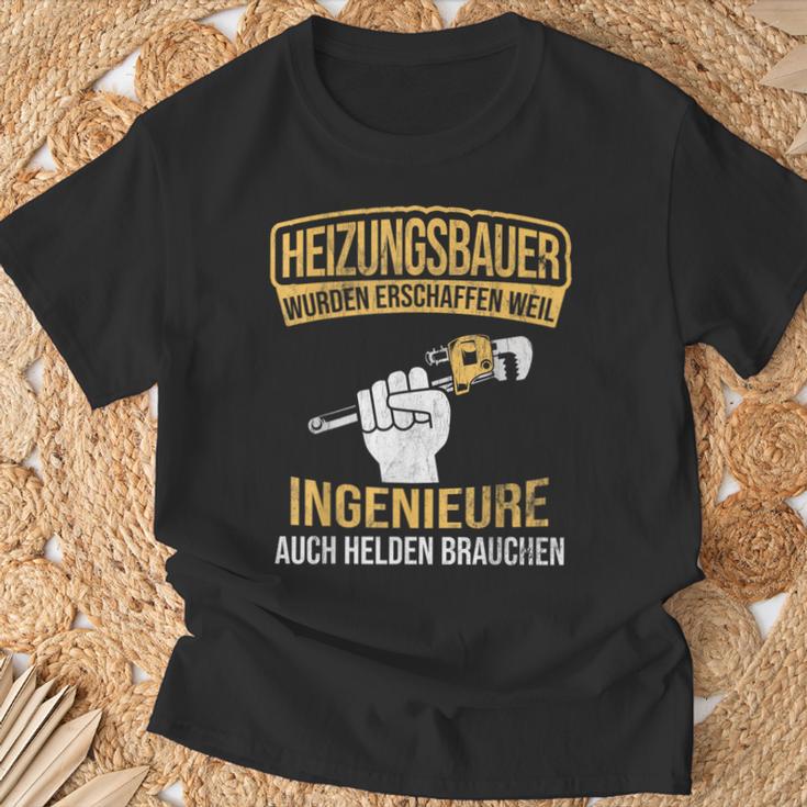 Heizungsbauer Herden Der Ingenieure Heater Building T-Shirt Geschenke für alte Männer