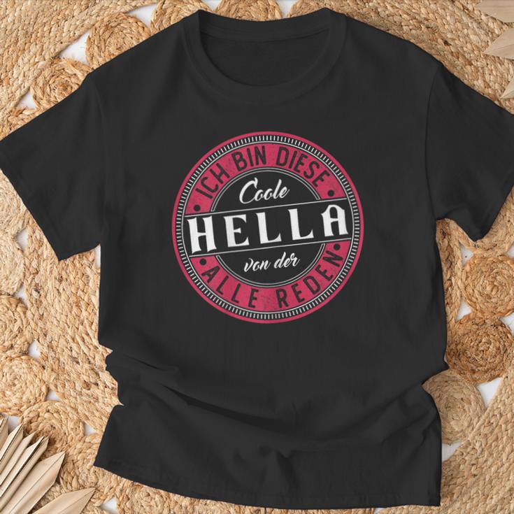 Hella Ich Bin Diese Coole Hella T-Shirt Geschenke für alte Männer