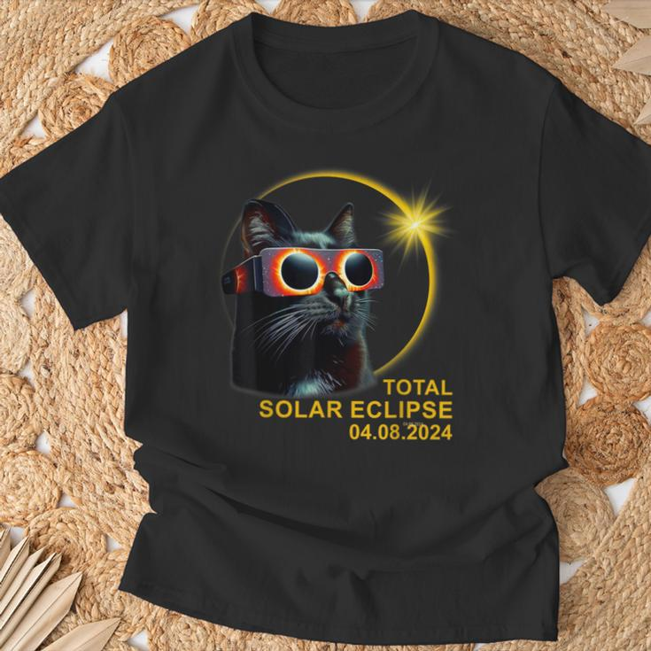 Hello Darkness My Friend Solar Eclipse April 8 2024 T-Shirt Gifts for Old Men