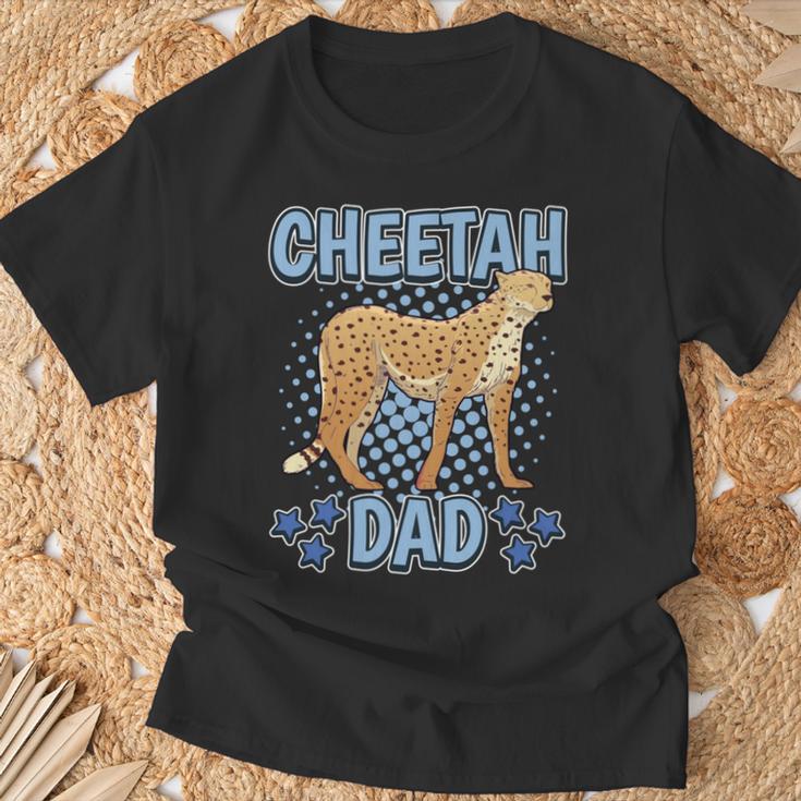 Herren Cheetah Dad Papaatertag Gepard T-Shirt Geschenke für alte Männer