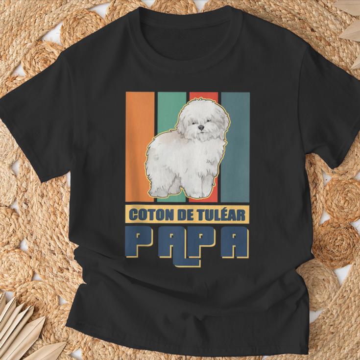 Herren Coton De Tuléar Hundebesitzer Papa Coton De Tulear T-Shirt Geschenke für alte Männer