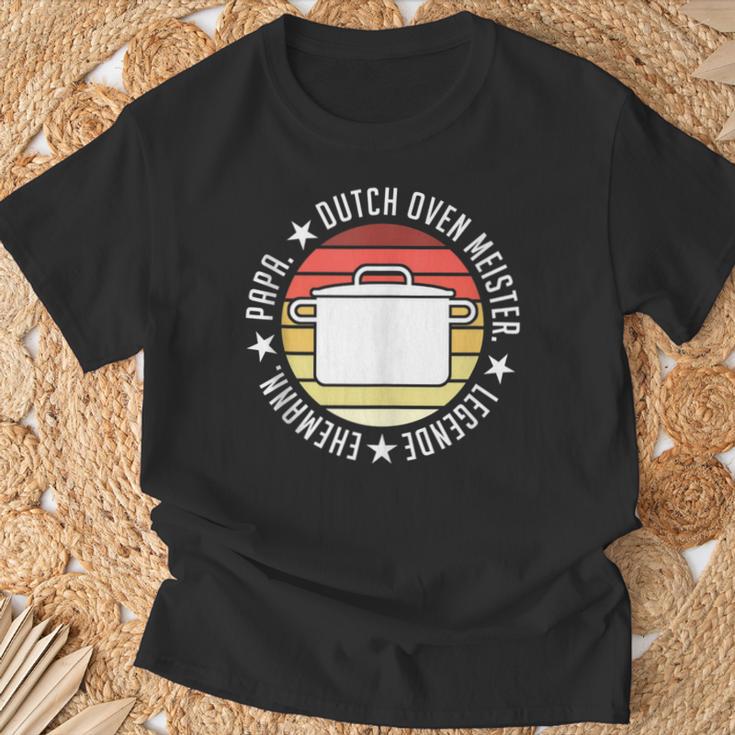 Herren Dopfen Papa Dutch Oven Ehemann Grillen T-Shirt Geschenke für alte Männer