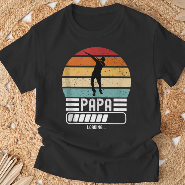 Herren Lustig Papa Loading Bald Papaater Ich Werde Papa T-Shirt Geschenke für alte Männer