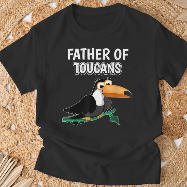 Herren Jungen Father Of Toucans Papaatertag Tukan T-Shirt Geschenke für alte Männer