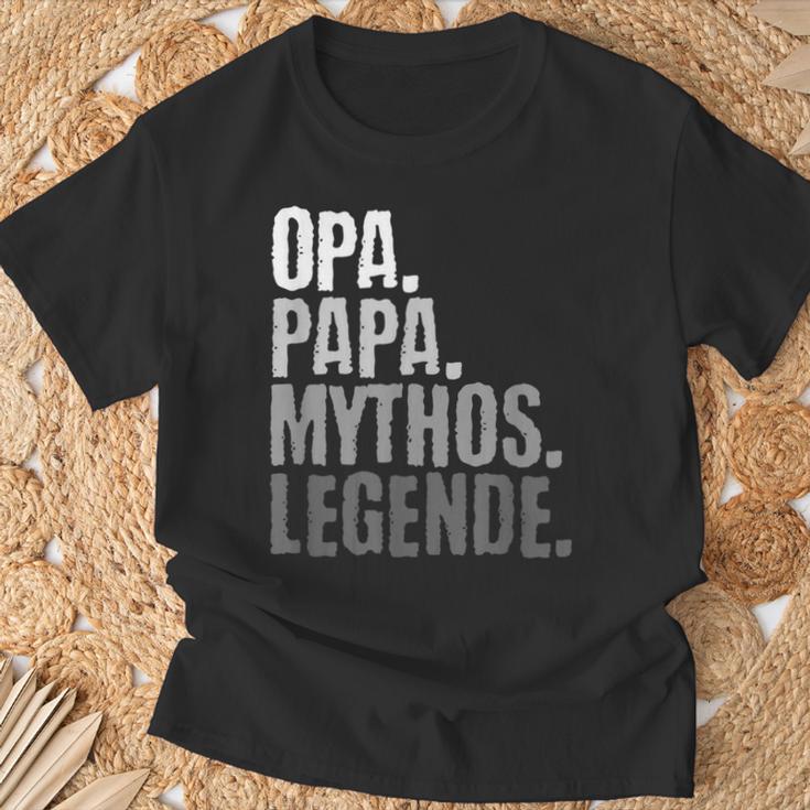 Herren Opa Und Papa Großvateratertag T-Shirt Geschenke für alte Männer