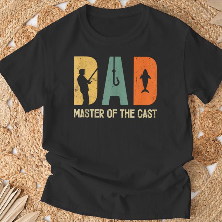 Herren Papa Master Der Besetzung Dad Fishing T-Shirt Geschenke für alte Männer