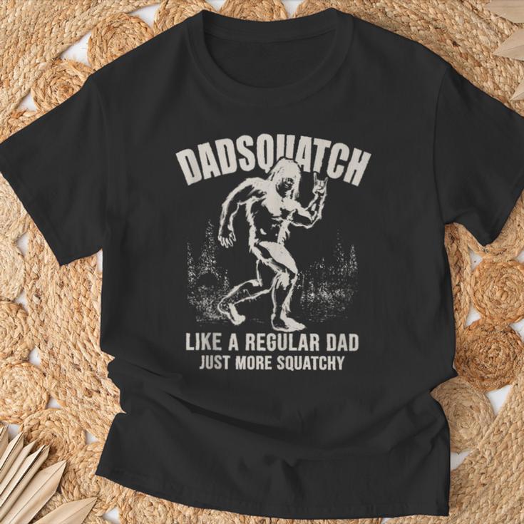 Herren Papa Sasquatch Dadsquatch Bigfoot Wie Ein Normaler Papa Squatchy T-Shirt Geschenke für alte Männer