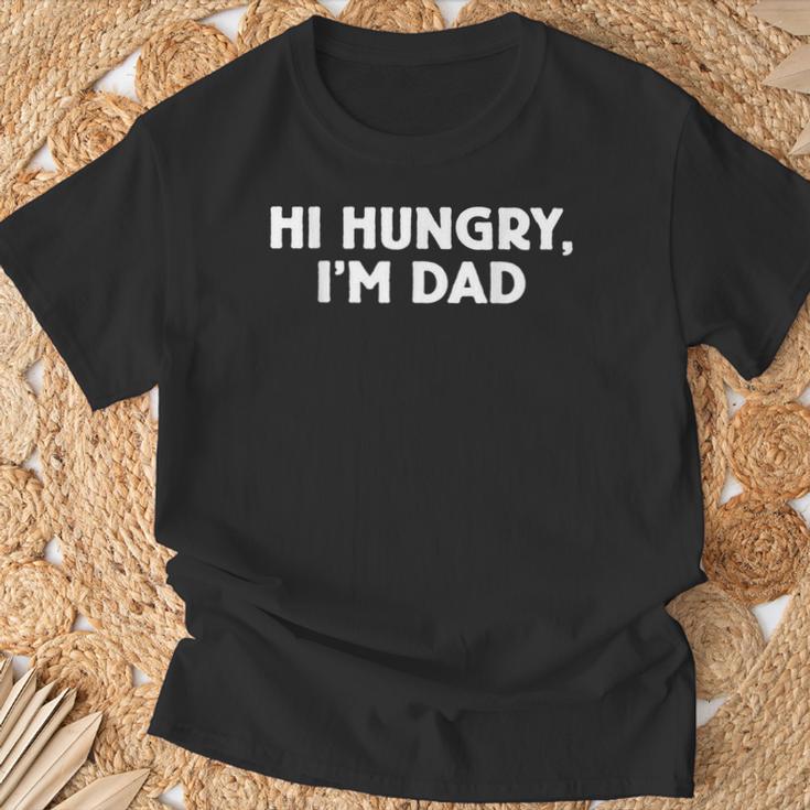 Herren Papa Witz Hallo Hungry I'm Dadatertag Elternschaft Humor T-Shirt Geschenke für alte Männer