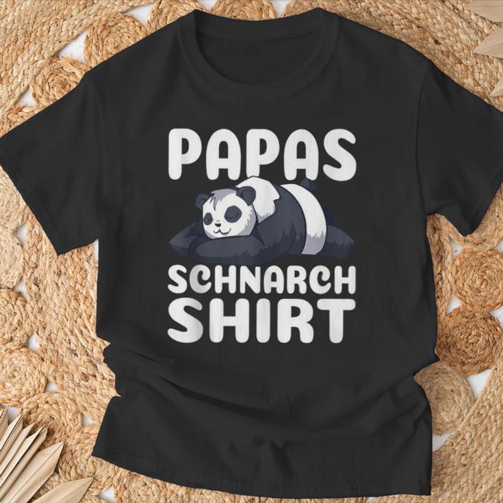 Herren Papa's Schnarch Bester Papaatertag Sohn T-Shirt Geschenke für alte Männer