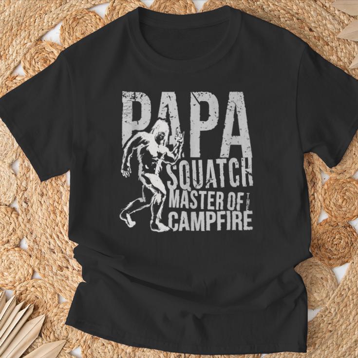 Herren Sasquatch Papa Squatch Camping Bigfoot Für Papaatertag T-Shirt Geschenke für alte Männer