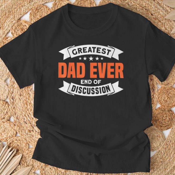 Herrenater Bester Papa Ever Ende Der Diskussion Papa T-Shirt Geschenke für alte Männer