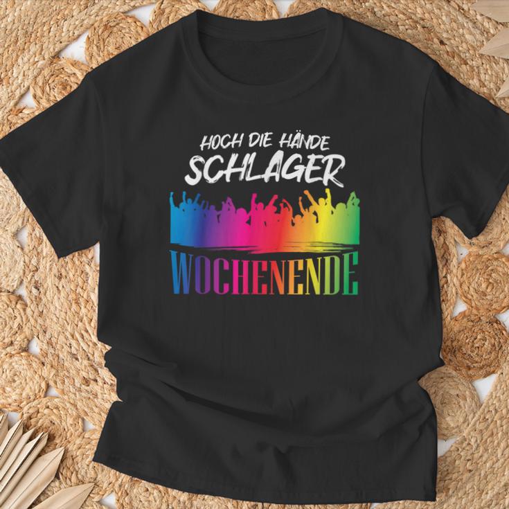 Hoch Die Hände Schlager Weekend Schlager Party Night S T-Shirt Geschenke für alte Männer