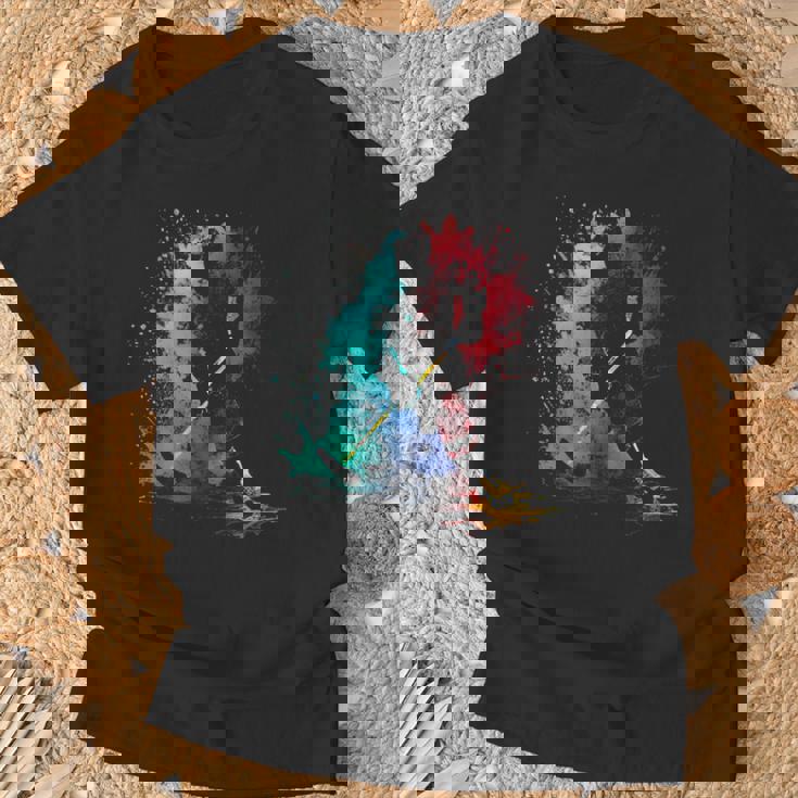 Hockey Sobre Hielo Camiseta Camiseta unisex Regalos para ancianos