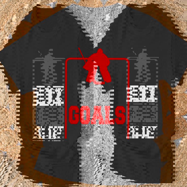Hockey Sobre Hielo Portería Hockey Hielo Guardameta Portero Camiseta unisex Regalos para ancianos