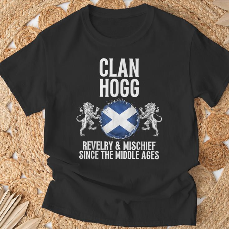 Hogg Clan Scottish Family Name Scotland Heraldry T-Shirt Gifts for Old Men