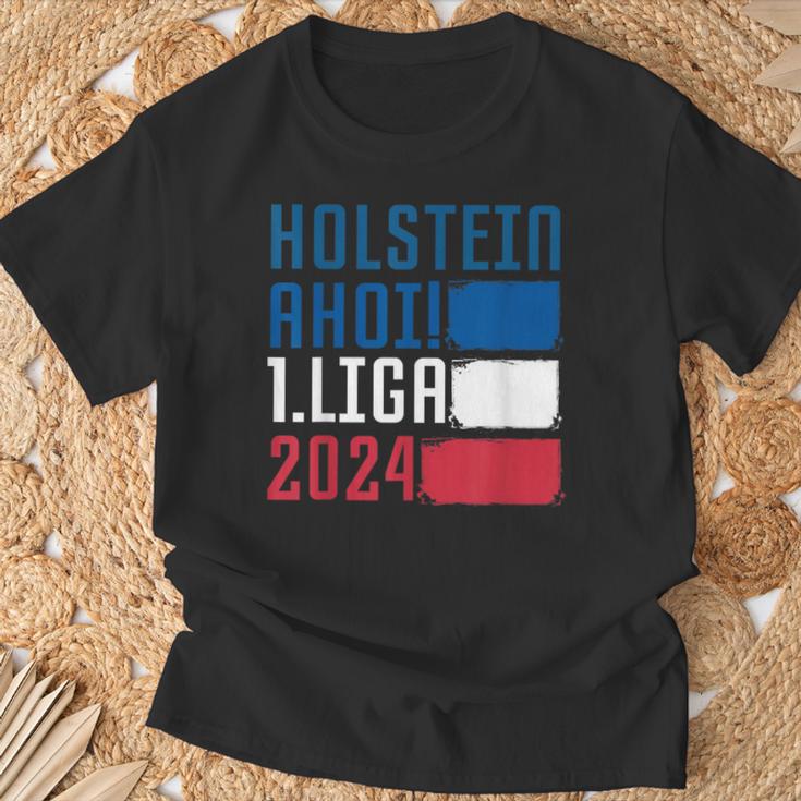 Holstein Ahoi Moin 1Liga 2024 Aufstieg Kiel Fanartikel T-Shirt Geschenke für alte Männer