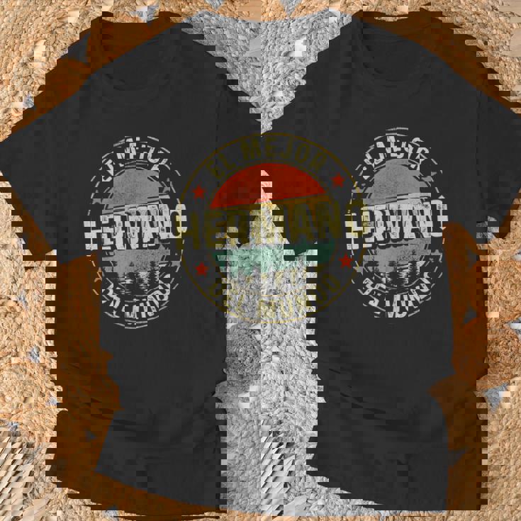 Hombre El Mejor Hermano Del Mundointage Retro Regalo Hermano Camiseta unisex Regalos para ancianos