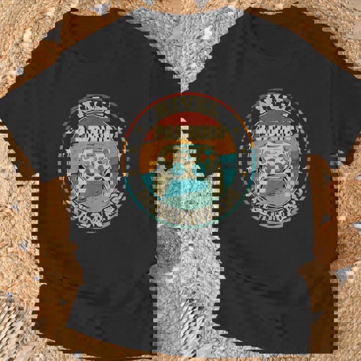 Hombre Padrino Nivel Desbloqueado Regalo Padrino Camiseta unisex Regalos para ancianos