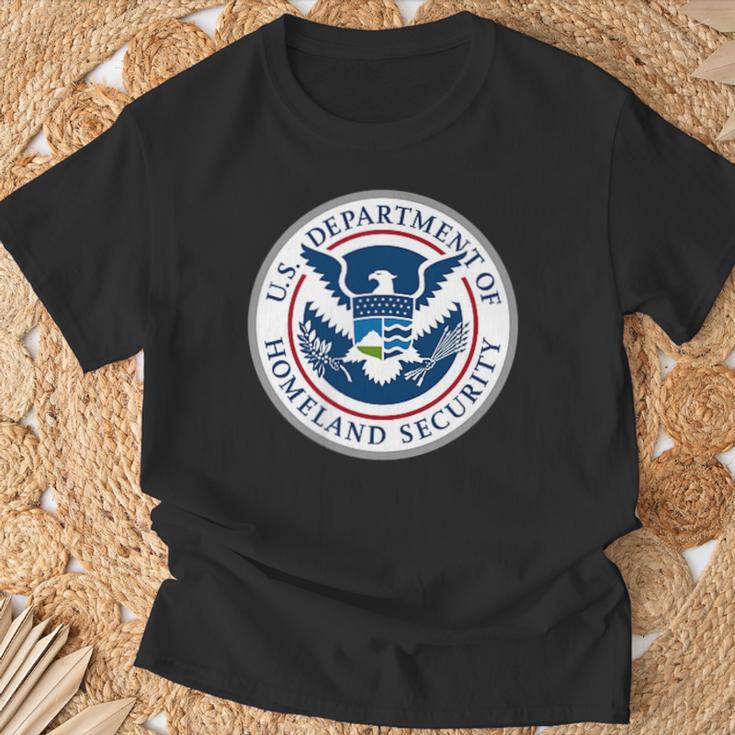 Homeland Security Tsa Veteran Work Emblem Patch T-Shirt Gifts for Old Men