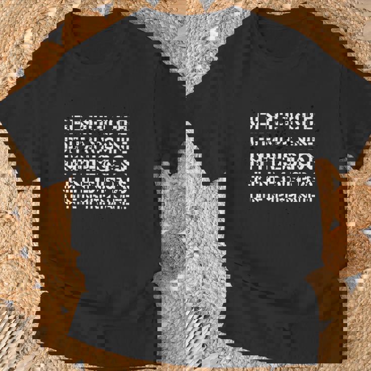Homme Humour Je Me Fiche De Faire Bonne Impression T-Shirt Cadeaux pour les vieillards